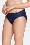 Amante Low Rise Three-Fourth Coverage Bikini Panty - Evening Blue — thumbnail 2